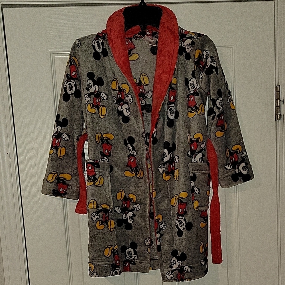 Disney Red Robe Pajamas with Mickey Mouse Design